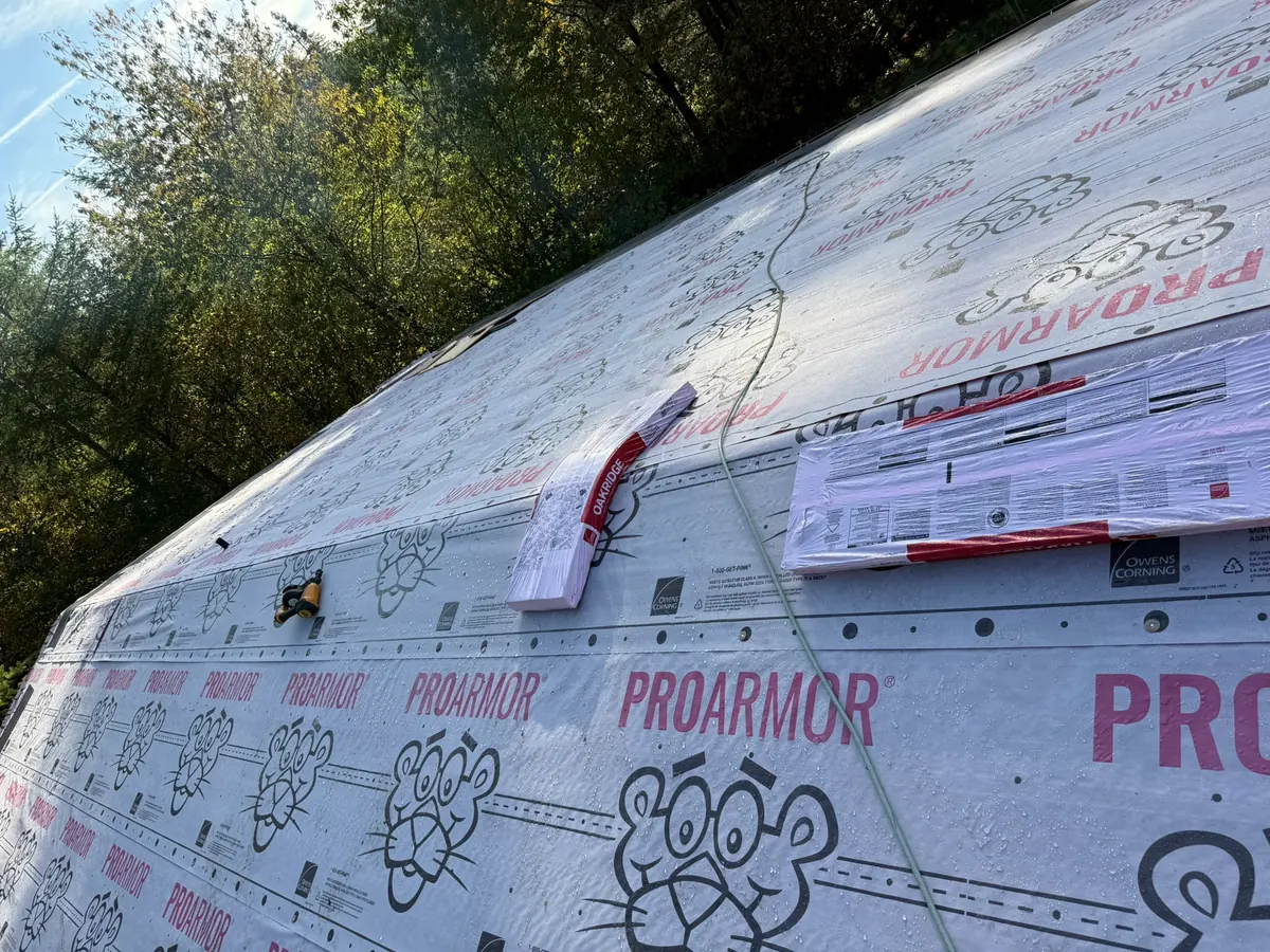 Roofing work